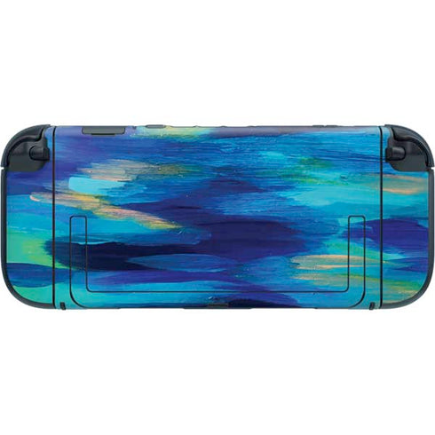 Ocean Blue Brush Stroke by Etta Vee Nintendo Switch 2 (2025) with Joy-Con Skin